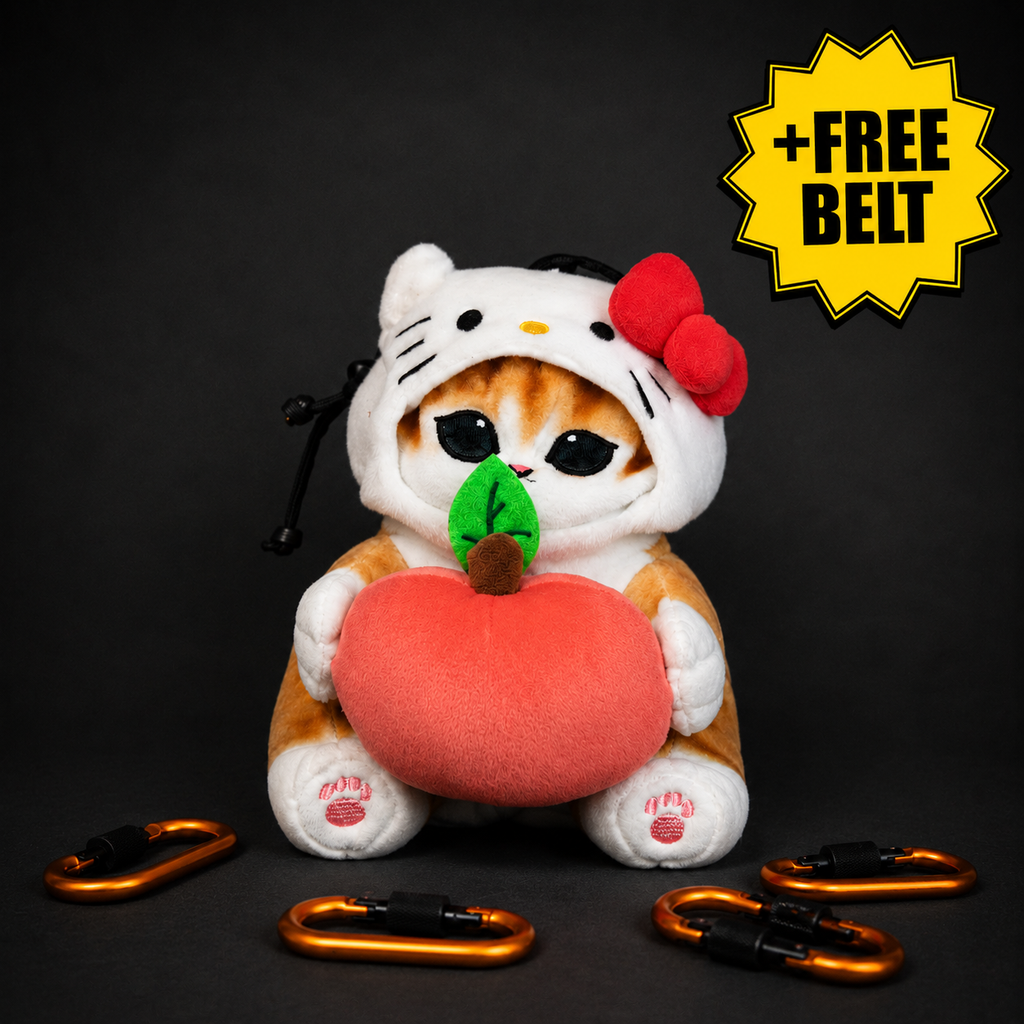 Cute Cat Plush Chalk Bag