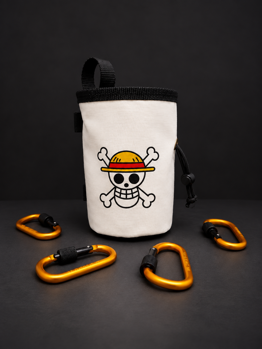 One Piece Straw Hat Pirates Climbing Chalk Bag