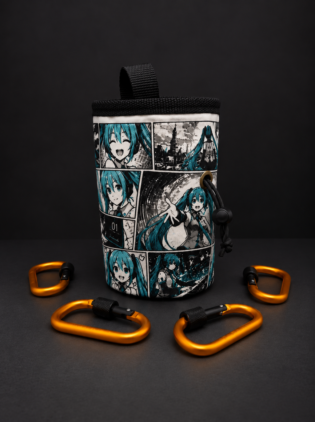 Hatsune Miku Manga Climbing Chalk Bag