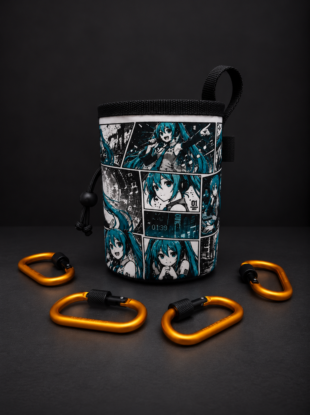 Hatsune Miku Manga Climbing Chalk Bag