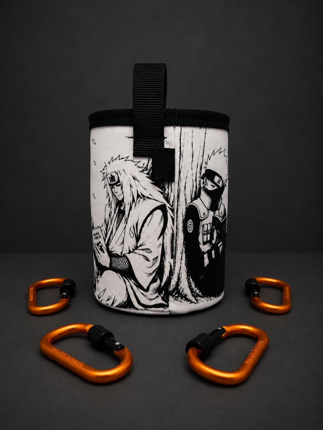 Naruto Jiraiya and Kakashi Climbing Chalk Bag