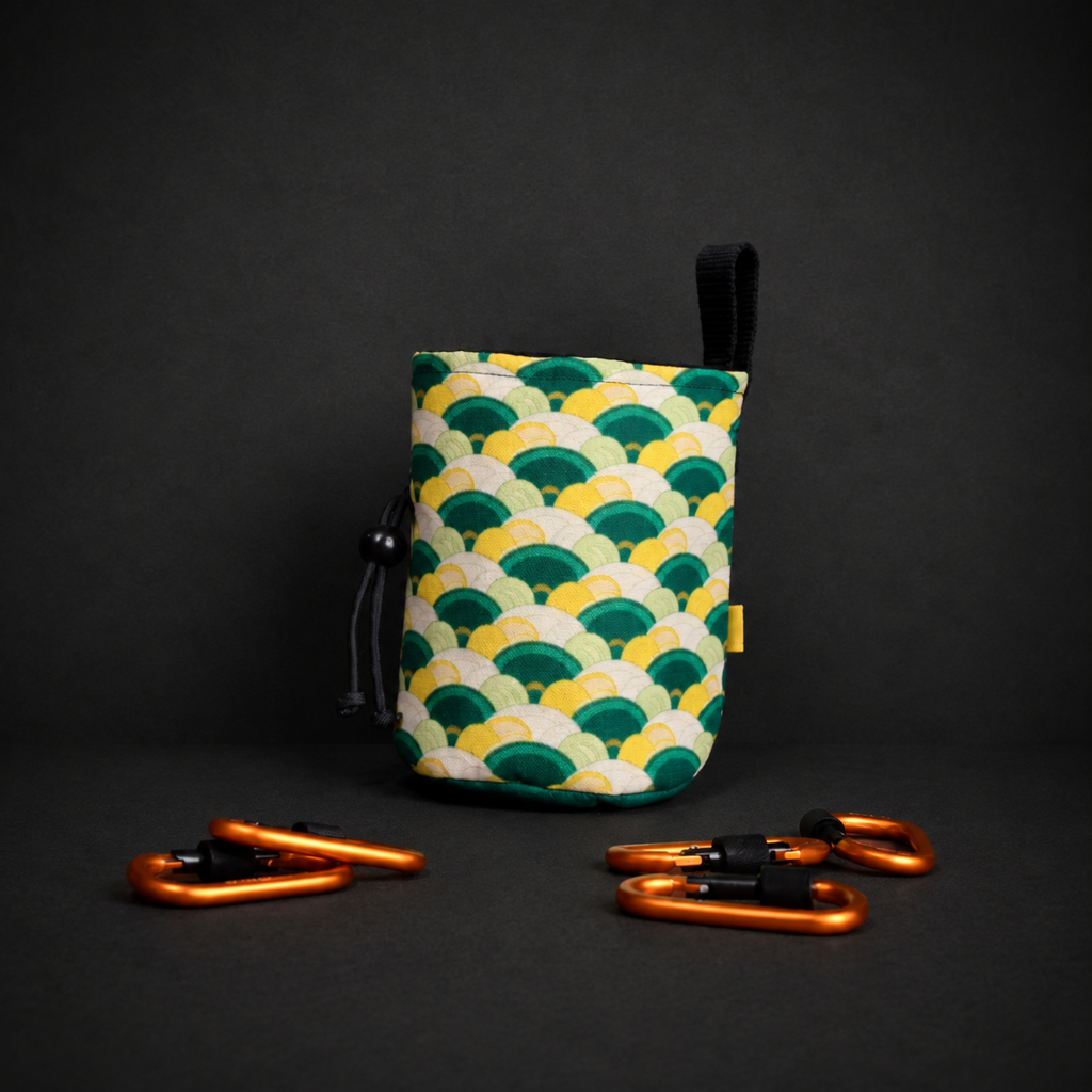 Green Retro Wave Chalk Bag