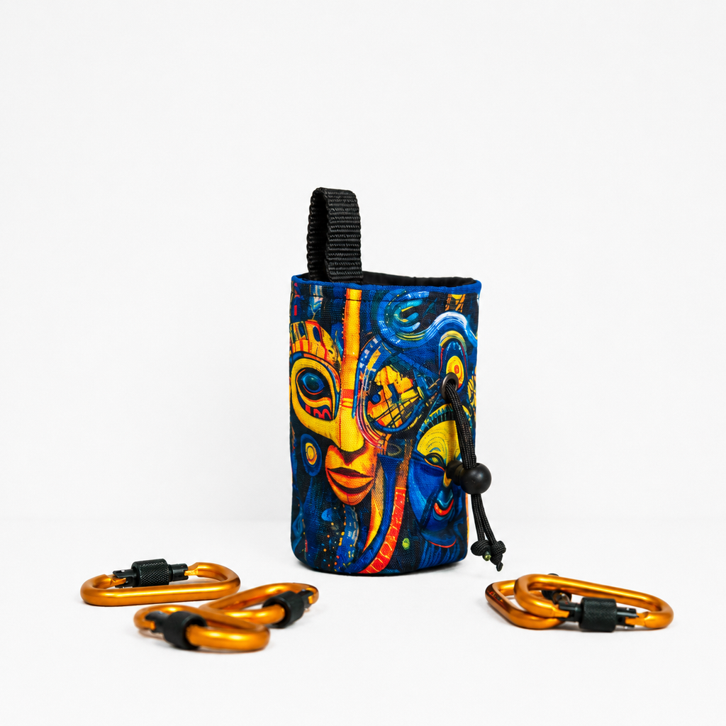 Abstract Face Chalk Bag