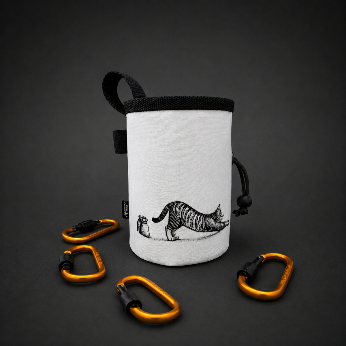 Funny Climbing Cat Chalk Bag