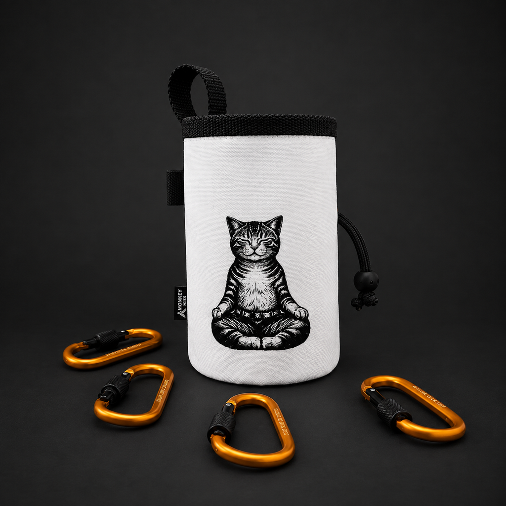 "Meditating Cat" Climbing Chalk Bag