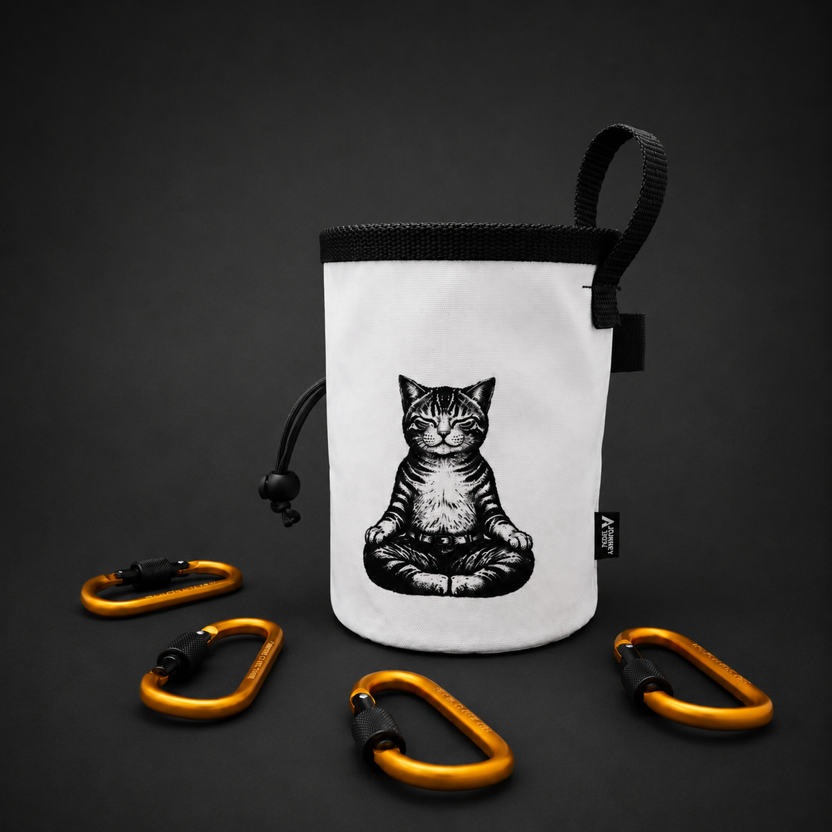 "Meditating Cat" Climbing Chalk Bag