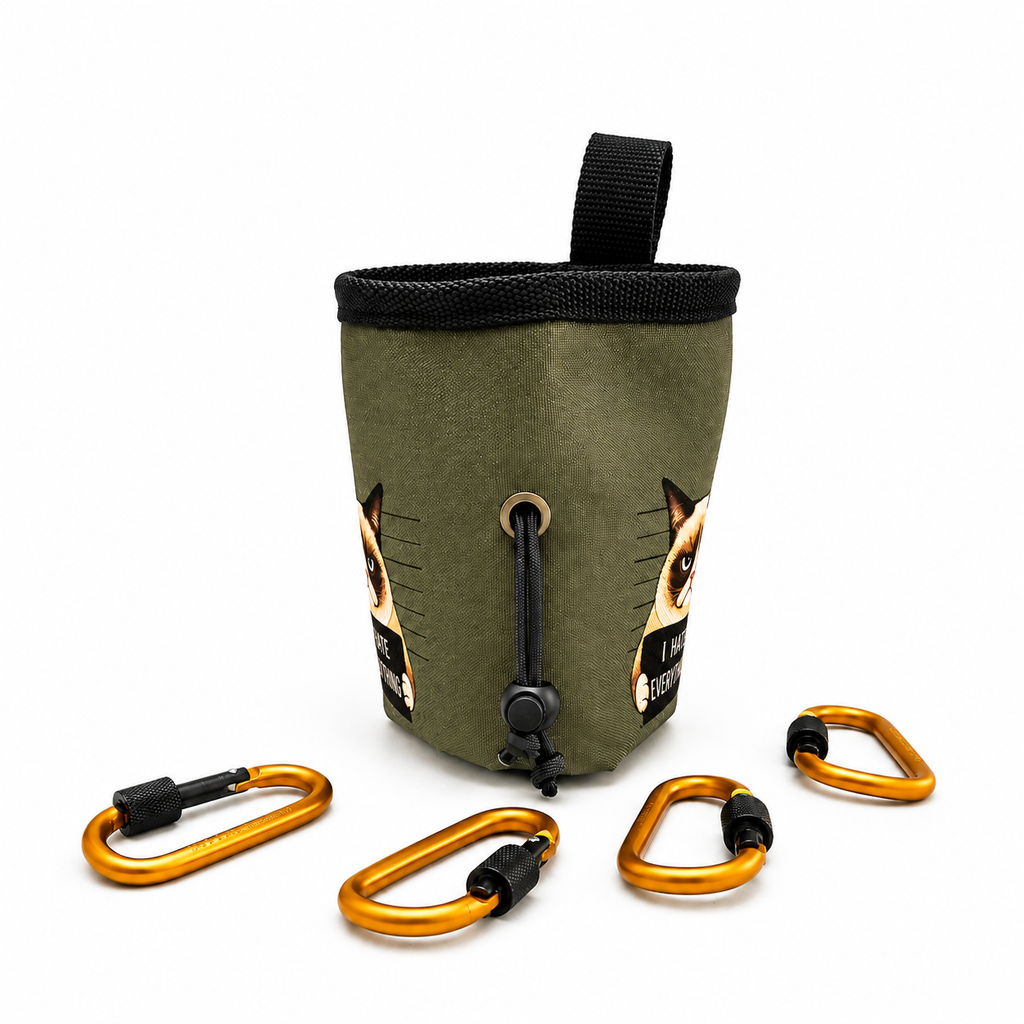 "Grumpy Cat" Climbing Chalk Bag