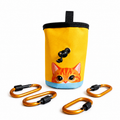Cute Orange Cat Climbing Chalk Bag
