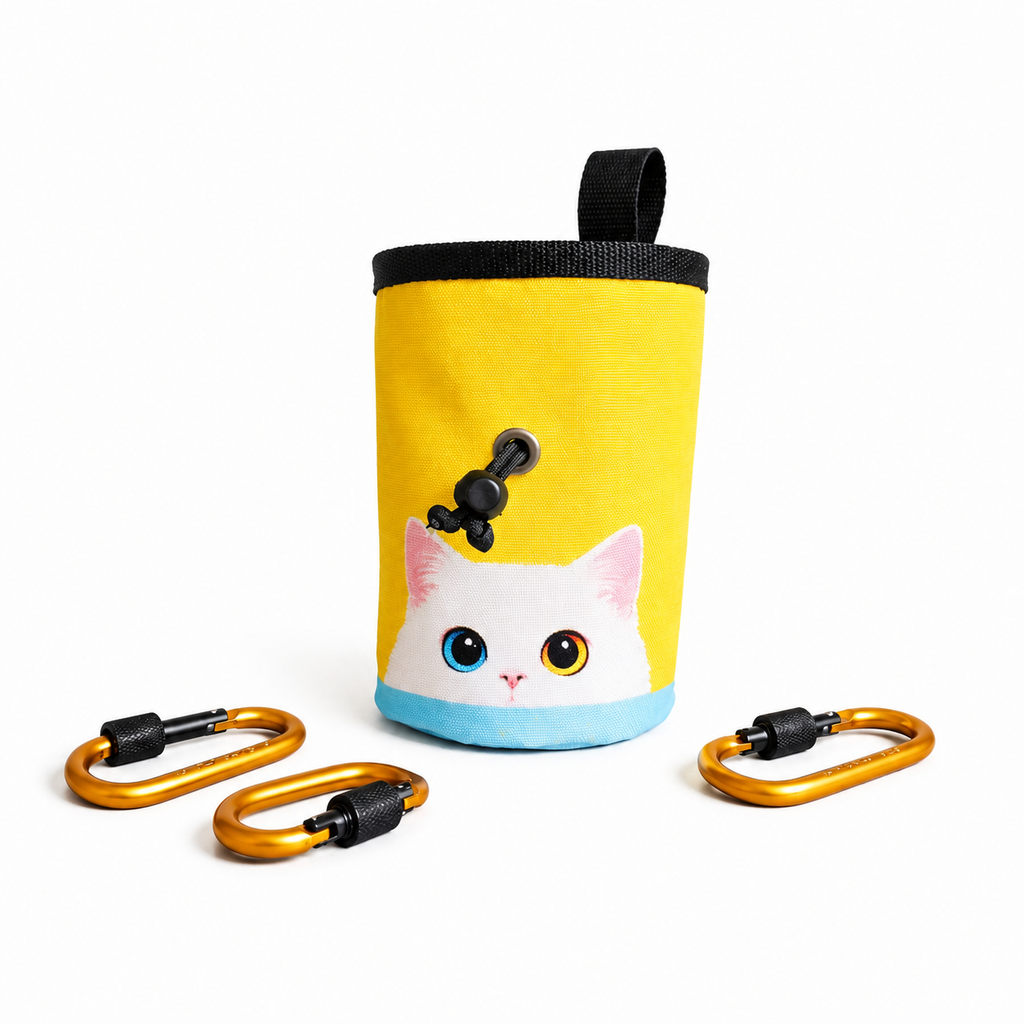 White Cat Climbing Chalk Bag