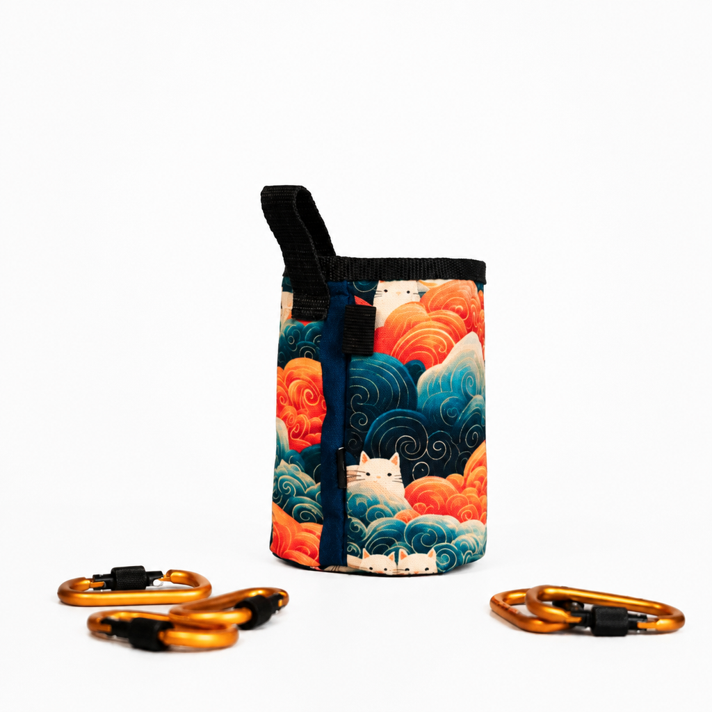 Cats and Waves Chalk Bag