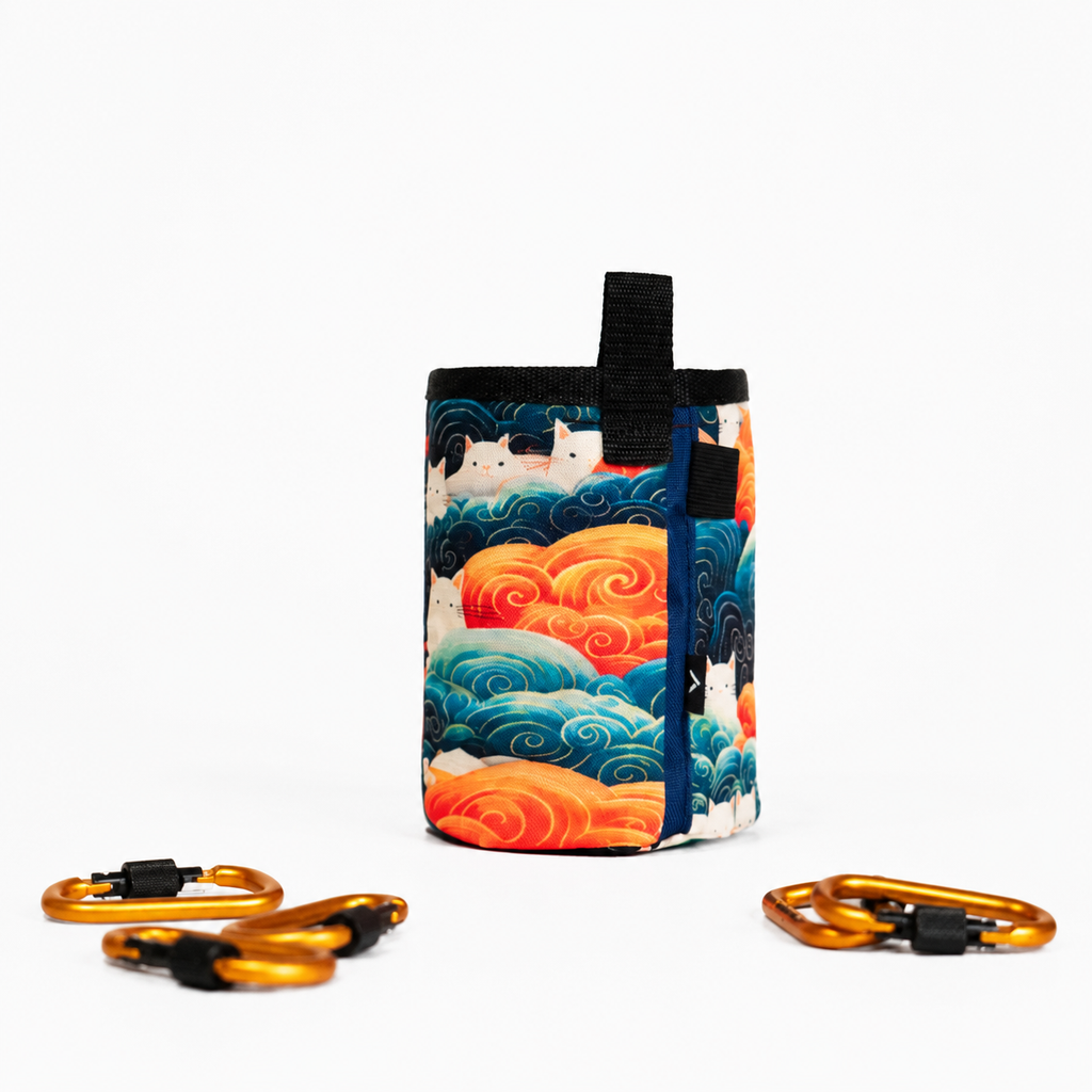 Cats and Waves Chalk Bag