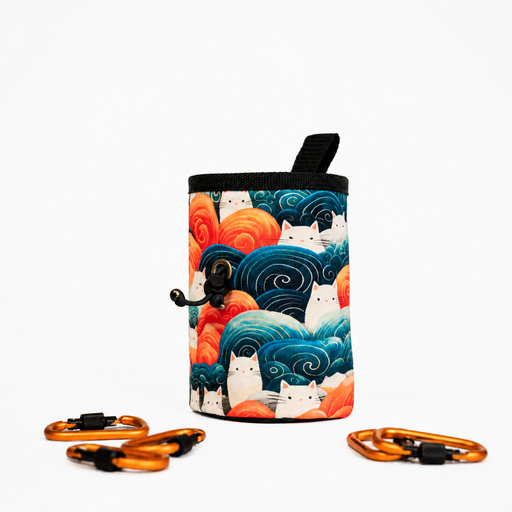 Cats and Waves Chalk Bag