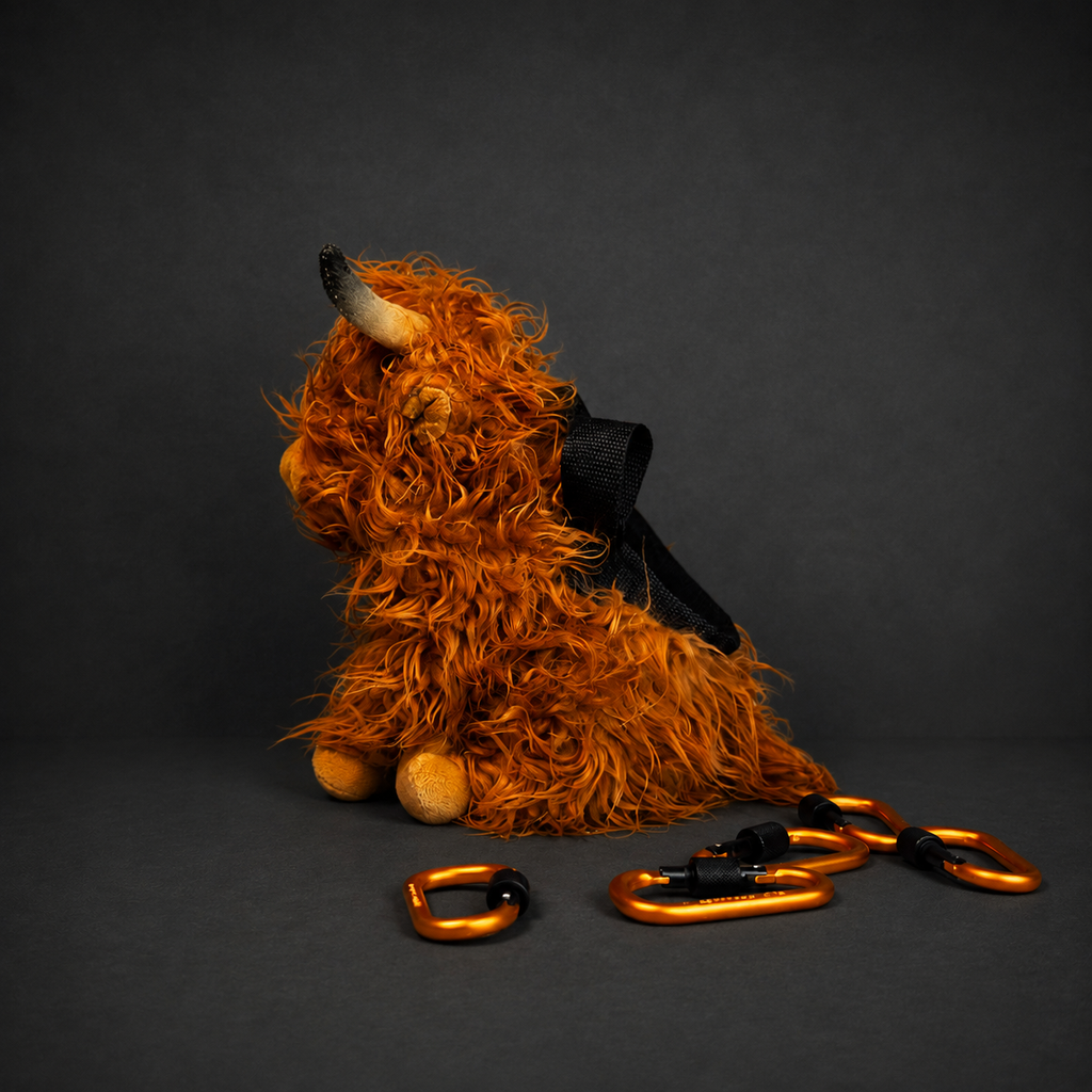 Highland Cow Plush Chalk Bag