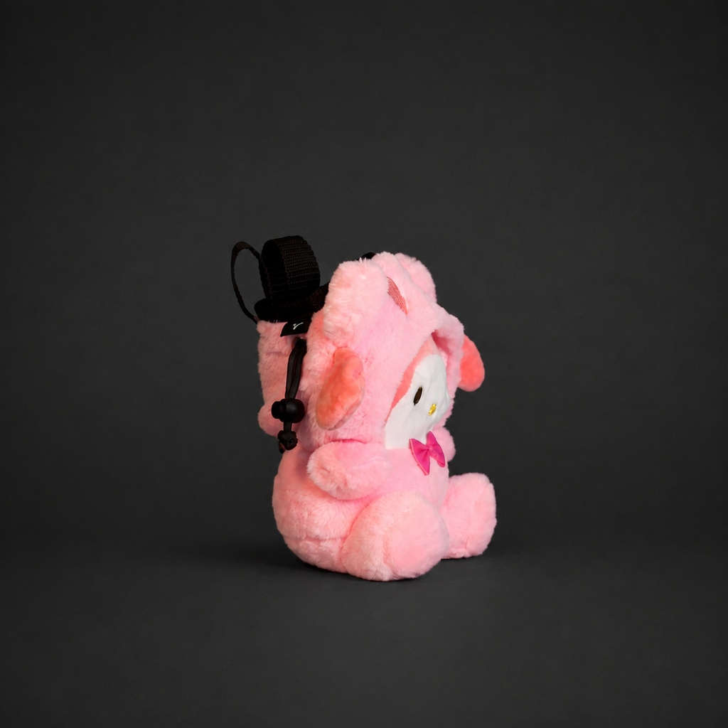 Pink Bunny Plush Climbing Chalk Bag