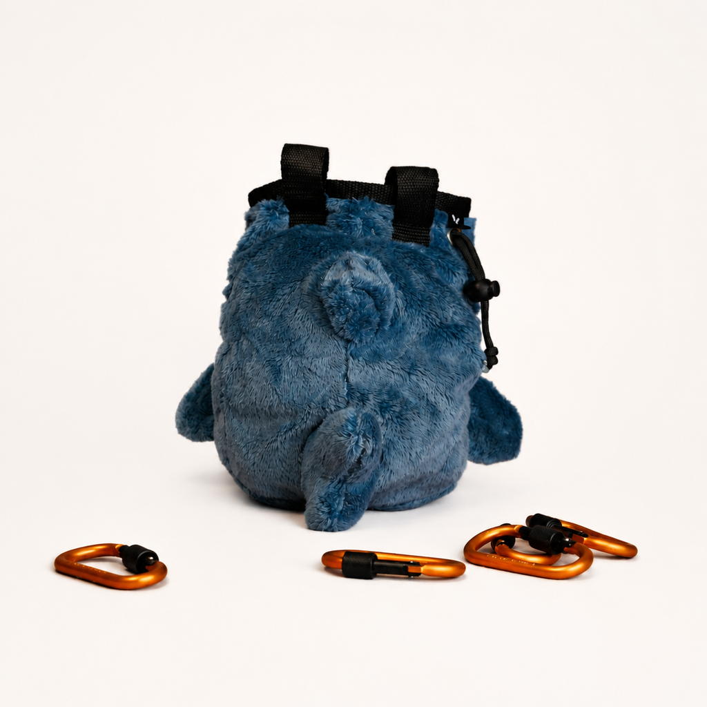 Cute Cat Shark Plush Climbing Chalk Bag