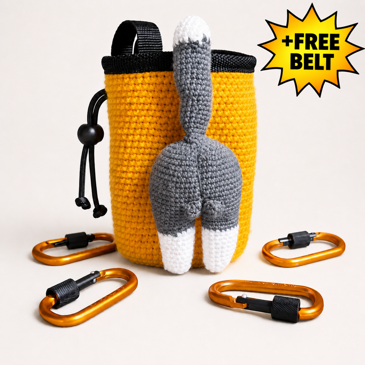 Cat Butt Climbing Chalk Bag