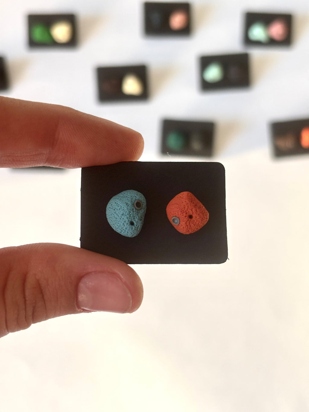 Bouldering Hold Earrings, Rock Climbing Stud Earrings
