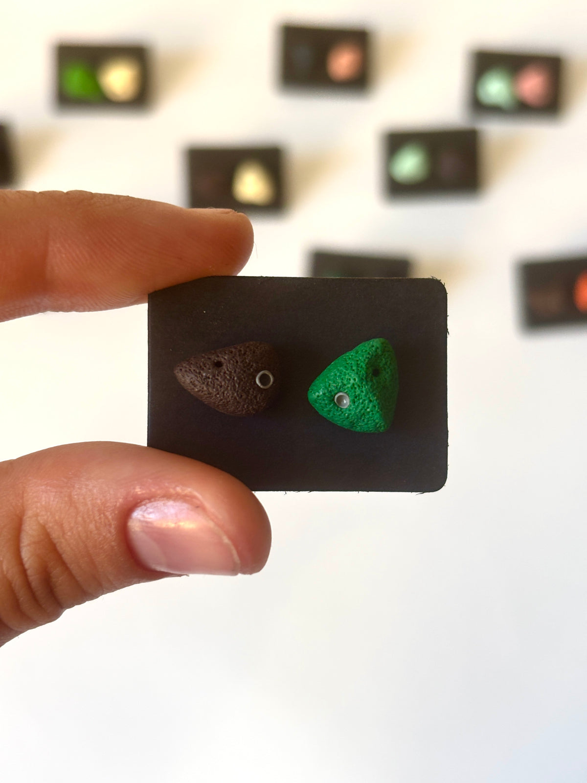 Bouldering Hold Earrings, Rock Climbing Stud Earrings