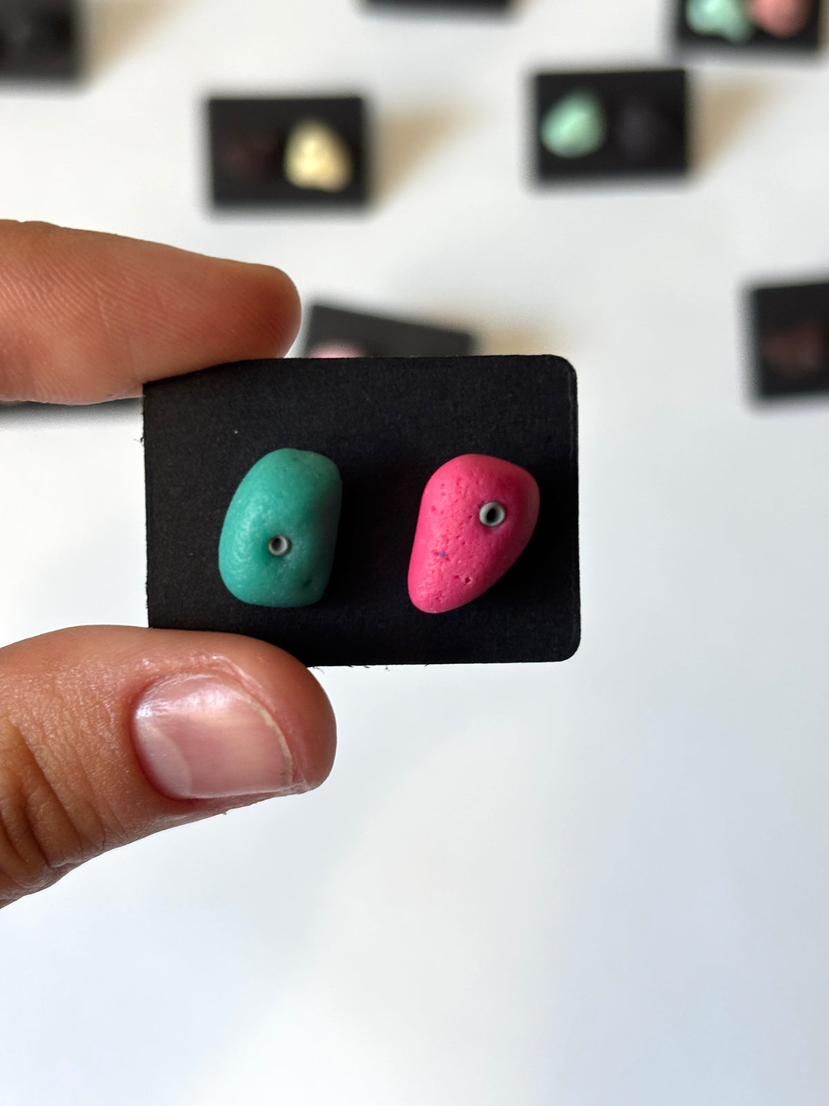 Bouldering Hold Earrings, Rock Climbing Stud Earrings