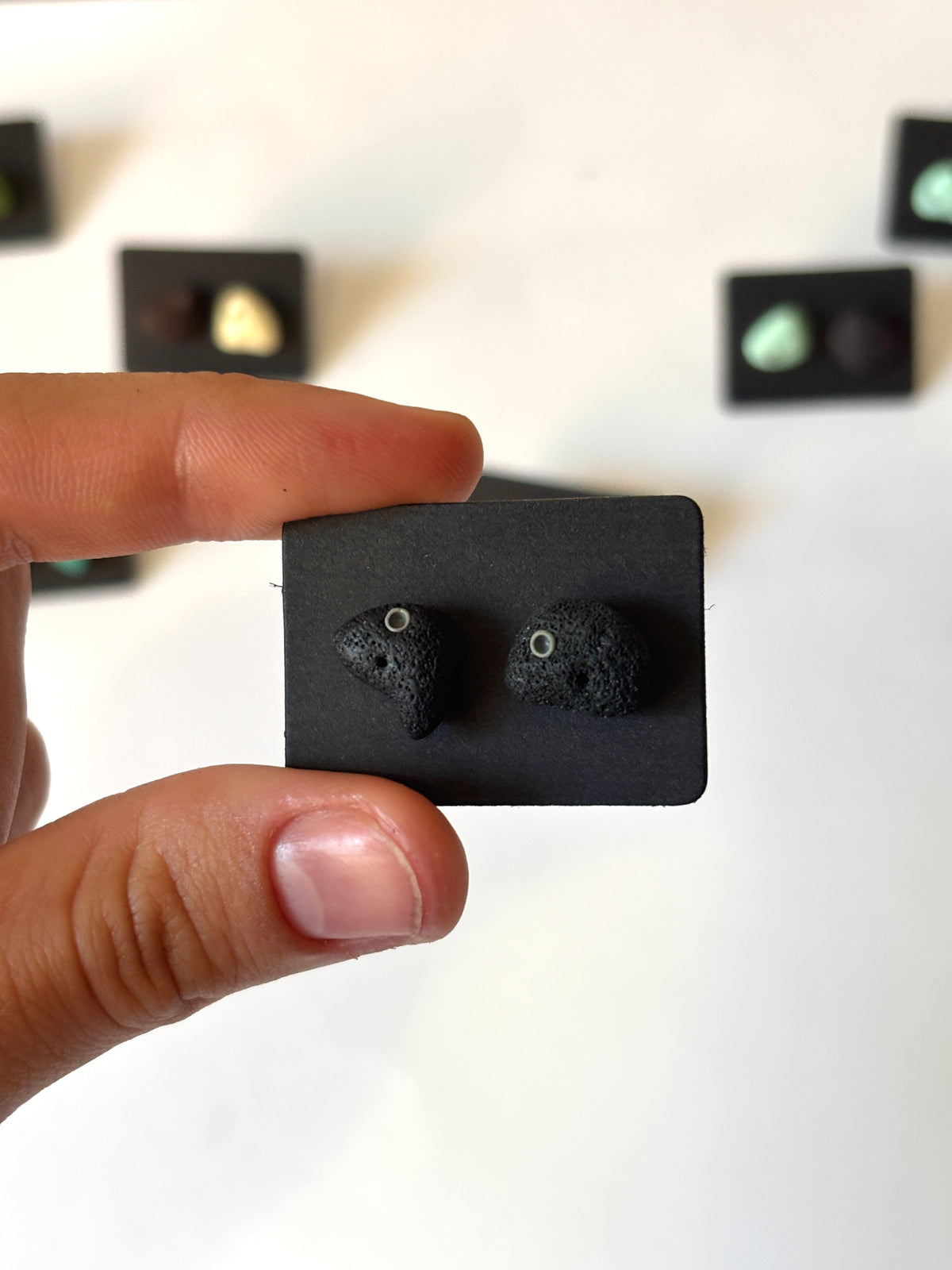Mini Climbing Hold Stud Earrings, Bouldering Jewelry
